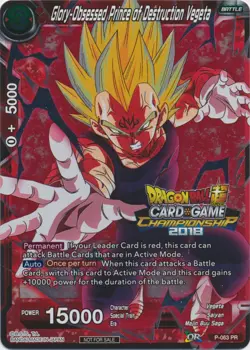 Glory-Obsessed Prince of Destruction Vegeta - P-063 - Promotion Cards NM-Mint Dr - Image 1