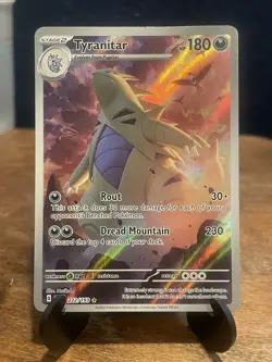 Pokemon TCG Tyranitar Scarlet & Violet Paldea Evolved Holo Card 222/193 - Image 1