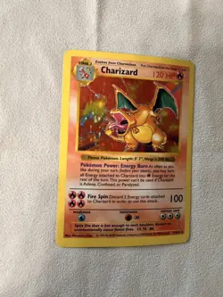 Pokemon TCG Charizard Base Set Holo Shadowless Rare Card 4/102 - Image 2