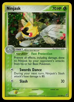 Pokemon Card - Ninjask Deoxys 13/107 Holo Rare - Image 1