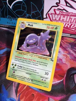 Pokemon TCG Muk Holo Rare Card 13/62 Fossil Set, WOTC 1999 - Image 3