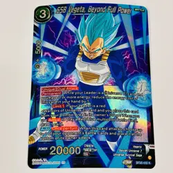 Dragon Ball Super SSB Vegeta, Beyond Full Power BT20-032 R Holo FOIL Tcg Card - Image 1