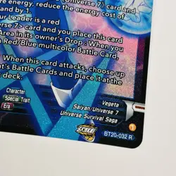 Dragon Ball Super SSB Vegeta, Beyond Full Power BT20-032 R Holo FOIL Tcg Card - Image 2