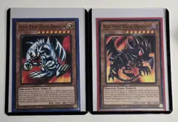 Blue-Eyes Toon Dragon & Red-Eyes Toon Dragon 1st Edition Yugioh Card Lot ×2 NM/M - Image 1