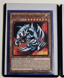 Blue-Eyes Toon Dragon & Red-Eyes Toon Dragon 1st Edition Yugioh Card Lot ×2 NM/M - Image 2