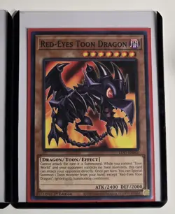 Blue-Eyes Toon Dragon & Red-Eyes Toon Dragon 1st Edition Yugioh Card Lot ×2 NM/M - Image 3