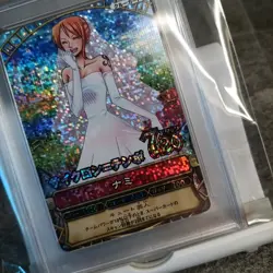 PSA9 Mint One Piece Nami Cyclone Tempo Wedding Dress Visual Adventure Card JAPAN - Image 3