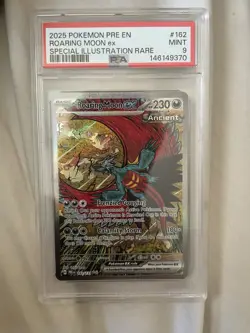 Roaring Moon EX Prismatic Evolutions Card 162/131 PSA 9 - Image 1