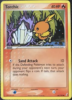 Torchic 66/100 Crystal Guardians Regular (See Photos) Pokemon Card - Image 1