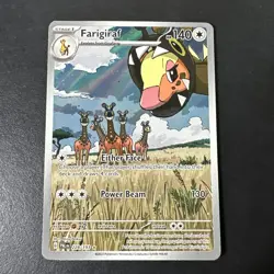 Pokemon TCG Farigiraf Card 228/193 Sv02: Paldea Evolved NM Illustration Rare - Image 1