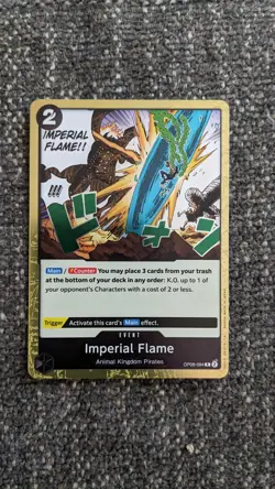 Imperial Flame OP08-094 Rare English Two Legends One Piece TCG Card Game - Image 1