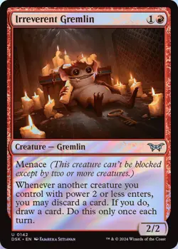 Irreverent Gremlin MTG DSK 0142 Uncommon NM Foil - Image 1