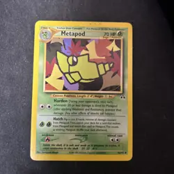 Pokemon TCG Metapod Neo Discovery 42/75 Unlimited Uncommon Card WOTC D3 - Image 1