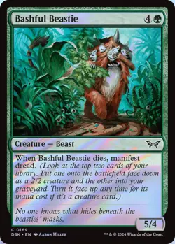Bashful Beastie MTG DSK 0169 Common NM Foil - Image 1
