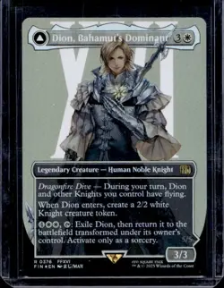 MTG Final Fantasy Foil Rare #0376 Dion Bahamut's Dominant Magic The Gathering - Image 1