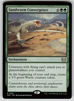 Sandwurm Convergence Rare Commander: Duskmourn: House of Horror 195 MTG NM 2024 - Image 1