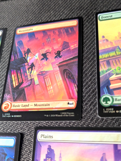 MTG : Teenage Mutant Ninja Turtles - Surge Foil Lands - All Five Lands - 305-309 - Image 3