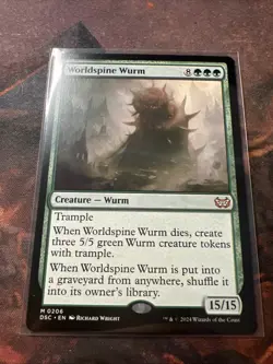 WORLDSPINE WURM Magic MTG Commander Duskmourn - Image 1
