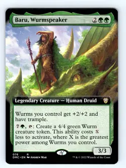 Baru, Wurmspeaker (Extended Art) R Commander: Dominaria United 76 Normal NM - Image 1