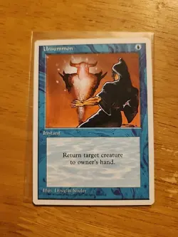 Unsummon - Fourth Edition 4th - MTG Magic - Common - Blue Instant - Image 1