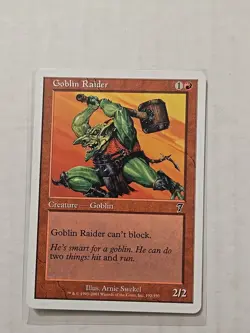 Goblin Raider - 7th Edition - LP - Common - Creature - MTG - Image 1