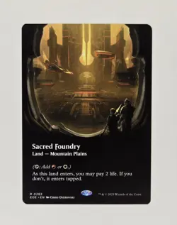 Sacred Foundry Borderless Edge of Eternities Regular Rare 0282 - Image 1