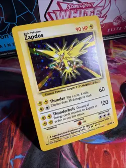 Pokemon TCG Zapdos 16/102 Holo Rare Card 1999 WOTC Unlimited Base Set - Image 2