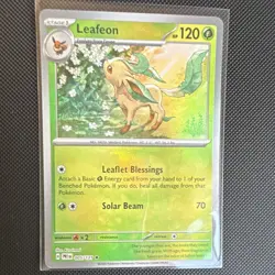 Pokemon Leafeon 005/131 Sv: Prismatic Evolutions Holo Master Ball Pattern - Image 1