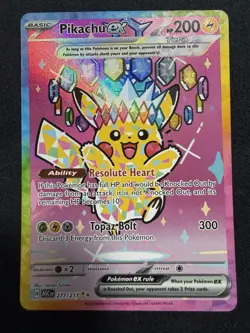 2026 Pokemon Pikachu ex 277/217 Ascended Heroes SIR Special Illustration Rare 1 - Image 1