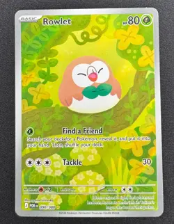 Pokemon Rowlet Illustration Rare Holo 090/088 NM ME03 Perfect Order - Image 1