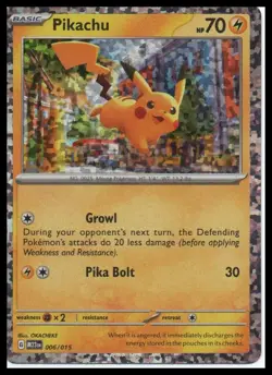 2023 Pokemon PIKACHU #006/015 McDonald's Collection M23 EN Confetti Holo English - Image 1