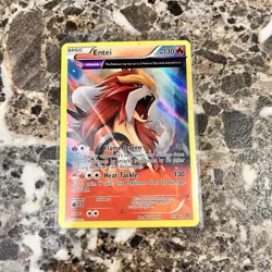 Pokemon Entei 15/98 XY Ancient Origins Holo Rare Θ Double 130 HP Basic - Image 1