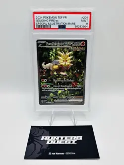 PSA 9 Feu-Percant ex 204/162 Carte Pokemon Alternative TEF FR VF - Image 1