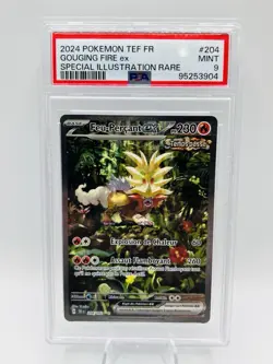 PSA 9 Feu-Percant ex 204/162 Carte Pokemon Alternative TEF FR VF - Image 2