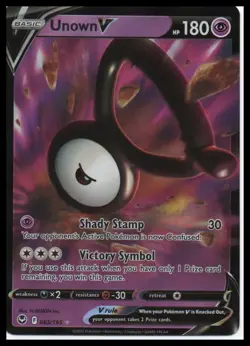 Unown V 065/195 Swsh12 - Pokemon Silver Tempest - Near Mint Holo Ultra Rare - Image 1