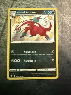 Pokemon TCG Shining Fates: Shiny Vault #SV079/SV122 Galarian Linoone NM - Image 1