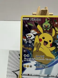 Pikachu - SWSH020 Full Art Pokemon Sword & Shield Promo Ultra Rare Holo NM - Image 5