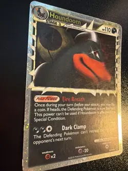 Pokemon TCG Houndoom Holo Stage 1 Beast 2010 Set 82/90 110 HP - Image 2
