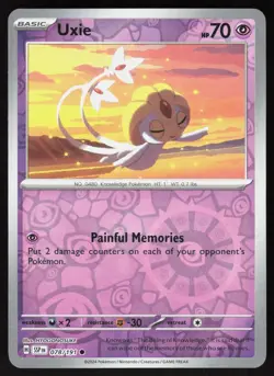 Uxie 078/191 Common Surging Sparks Pokemon Reverse Holo Near Mint - Image 1