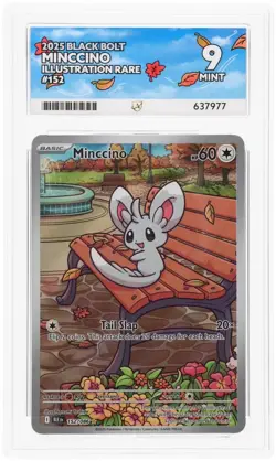 ACE 9 - Minccino 152/086 Illustration Rare Black Bolt Pokemon - Image 1