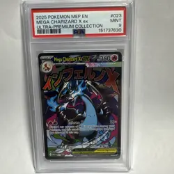 Mega Charizard X EX 023 Me: Mega Evolution Promo Holo Pokemon TCG PSA 9 - Image 1
