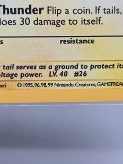 Pokemon TCG Raichu 014/102 Base Set (Shadowless) Holo Ungraded - Image 5