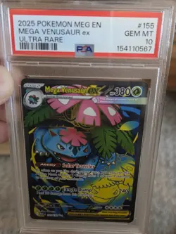 Mega Venusaur EX# 155/132 Pokemon TCG - 2025 Mega Evolution | ULTRA RARE PSA 10 - Image 1