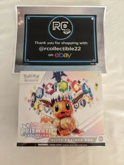 Pokemon TCG Scarlet & Violet Prismatic Evolutions Factory Sealed ETB - Image 1
