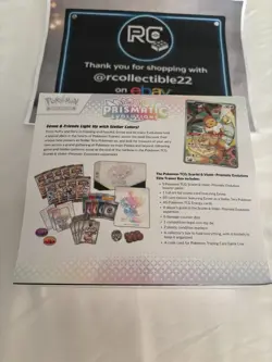 Pokemon TCG Scarlet & Violet Prismatic Evolutions Factory Sealed ETB - Image 3
