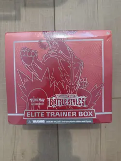 Brand New Pokemon Battle Styles ETB Elite Trainer Box Factory Sealed Small Tear - Image 1