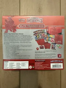 Brand New Pokemon Battle Styles ETB Elite Trainer Box Factory Sealed Small Tear - Image 2