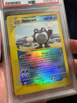 Pokemon Poliwrath Expedition Reverse Holo Rare #24 PSA 9 Mint - Image 2