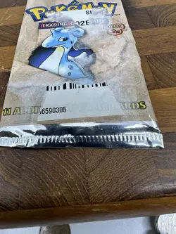 Sealed 1999 Pokemon Unlimited Fossil Booster Pack: Lapras - Image 3
