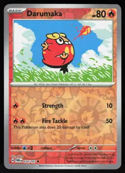 Darumaka 034/167 Common Twilight Masquerade Pokemon Reverse Holo Near Mint - Image 1
